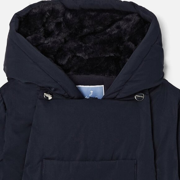 Jacadi Baby Boy Navy Blue One Piece Snowsuit 12M - Picture 3 of 13